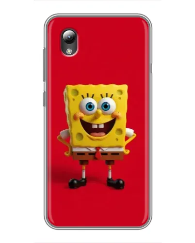 Чехол для ZTE Blade L8 с картинкой «Спанч Боб на красном»