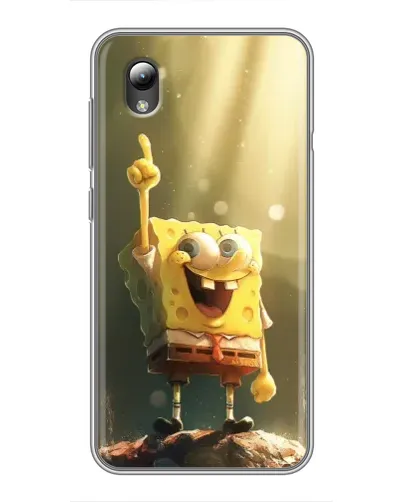 Чехол для ZTE Blade L8 с картинкой «Сияющий Спанч Боб»