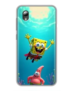 Чохол для ZTE Blade L8 з картинкою «Спанч Боб під водою»