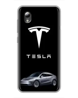 Чохол для ZTE Blade L8 з картинкою «Tesla Model Y»
