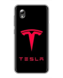 Чохол для ZTE Blade L8 з картинкою «Tesla Red Logo»