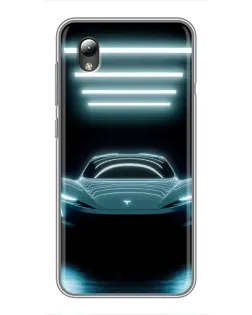 Чохол для ZTE Blade L8 з картинкою «Tesla в неоні»
