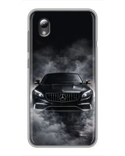 Чохол для ZTE Blade L8 з картинкою «Mercedes у диму»