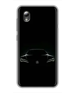 Чохол для ZTE Blade L8 з картинкою «Mercedes — силует авто»