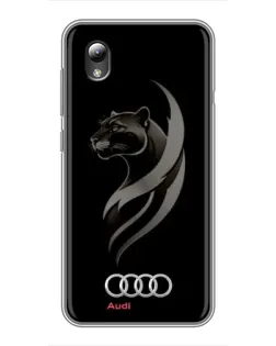 Чохол для ZTE Blade L8 з картинкою «Графіка — пантера та Audi»
