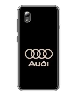 Чохол для ZTE Blade L8 з картинкою «Audi — золотий логотип»