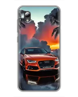 Чохол для ZTE Blade L8 з картинкою «Audi — захід сонця»