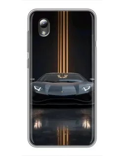 Чохол для ZTE Blade L8 з картинкою «Lamborghini золоті лінії»