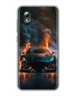 Чохол для ZTE Blade L8 з картинкою «Lamborghini димна естетика»