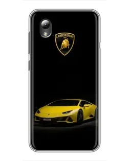Чохол для ZTE Blade L8 з картинкою «Lamborghini жовтий акцент»
