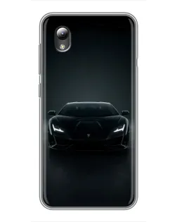 Чохол для ZTE Blade L8 з картинкою «Чорний Lamborghini Aventador»