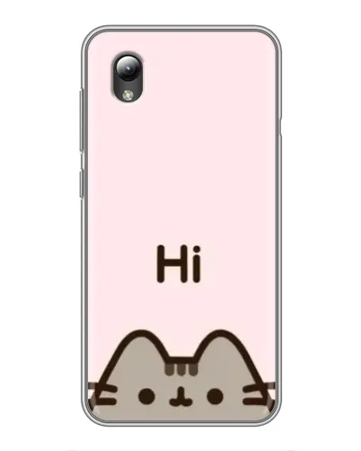 Чехол для ZTE Blade L8 с картинкой «Пушин говорит Hi»