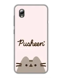 Чехол для ZTE Blade L8 с картинкой «Pusheen логотип»