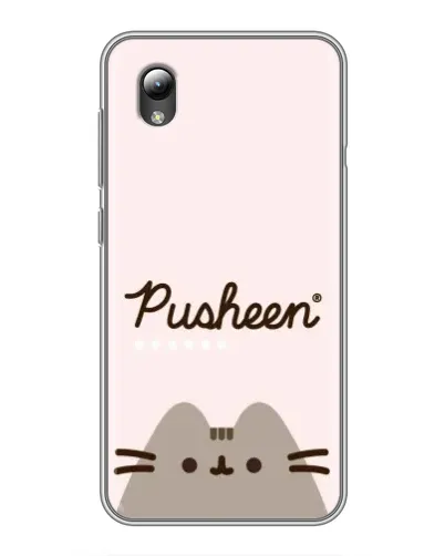Чехол для ZTE Blade L8 с картинкой «Pusheen логотип»