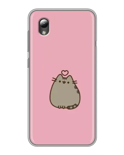 Чехол для ZTE Blade L8 с картинкой «Pusheen сердце»