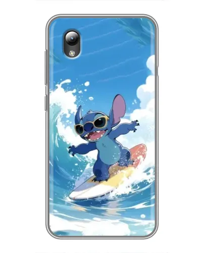 Чехол для ZTE Blade L8 с картинкой «Стич на волне»