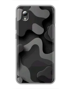 Чехол для ZTE Blade L8 с картинкой «Темный абстрактный камуфляж» Чехол для ZTE Blade L8 с картинкой «Темный абстрактный камуфляж»
