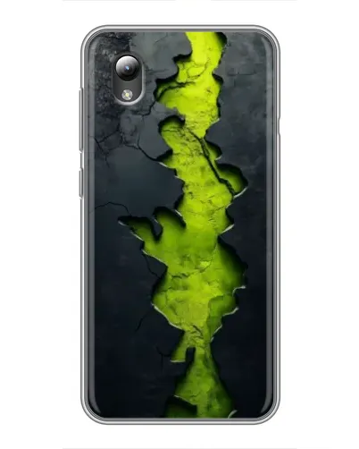 Чехол для ZTE Blade L8 с картинкой «Салатовый разлом скалы»