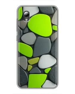 Чехол для ZTE Blade L8 с картинкой «Яркая неоновая галька»