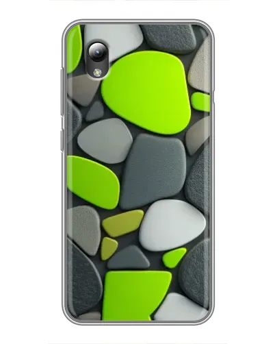 Чехол для ZTE Blade L8 с картинкой «Яркая неоновая галька»