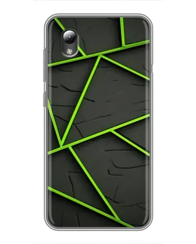 Чехол для ZTE Blade L8 с картинкой «Зеленые геометрические линии»