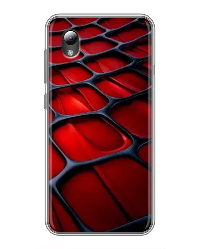 Чехол для ZTE Blade L8 с картинкой «Красная глянцевая сетка»