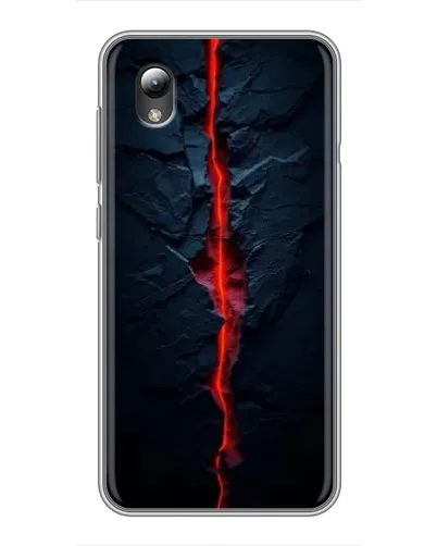 Чехол для ZTE Blade L8 с картинкой «Kрасная лавовая трещина»