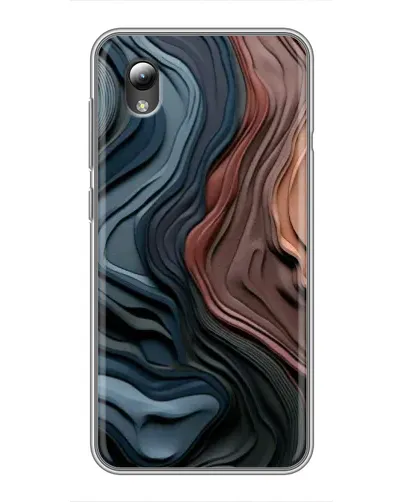 Чехол для ZTE Blade L8 с картинкой «Цветные волны каньона»