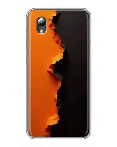 Чехол для ZTE Blade L8 с картинкой «Оранжевый разлом»