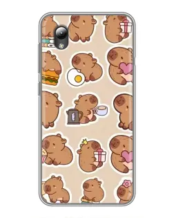 Чехол для ZTE Blade L8 с картинкой «Капибары паттерн» Чехол для ZTE Blade L8 с картинкой «Капибары паттерн»