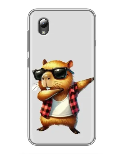Чехол для ZTE Blade L8 с картинкой «Капибара рэпер даб»