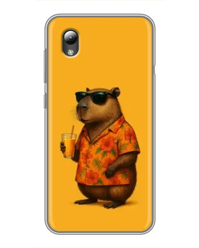 Чехол для ZTE Blade L8 с картинкой «Капибара на отдыхе»