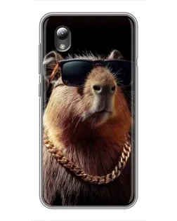 Чехол для ZTE Blade L8 с картинкой «Капибара золотая цепь» Чехол для ZTE Blade L8 с картинкой «Капибара золотая цепь»