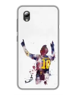 Чехол для ZTE Blade L8 с картинкой «Акварельный Месси Барселона»