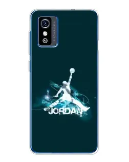 Чехол для ZTE Blade L9 с картинкой «Jordan Blue Fire»