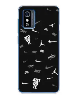 Чехол для ZTE Blade L9 с картинкой «Nike Black Pattern»