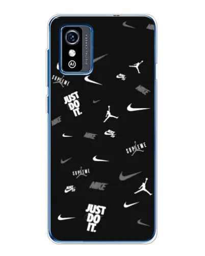 Чехол для ZTE Blade L9 с картинкой «Nike Black Pattern»