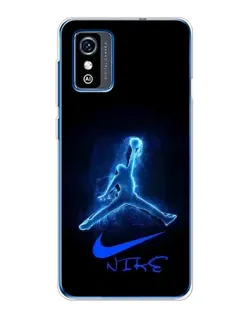 Чехол для ZTE Blade L9 с картинкой «Jordan Neon Blue»