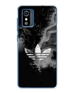 Чехол для ZTE Blade L9 с картинкой «Абстрактный дым Adidas»