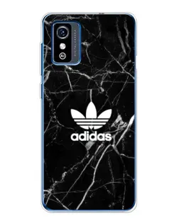Чехол для ZTE Blade L9 с картинкой «Белый мрамор Adidas»