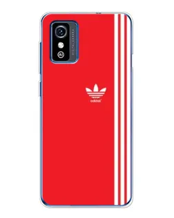 Чехол для ZTE Blade L9 с картинкой «Красный минимализм Adidas»