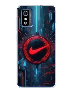 Чехол для ZTE Blade L9 с картинкой «Техногенный стиль Nike»