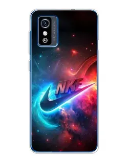 Чехол для ZTE Blade L9 с картинкой «Огненный логотип Nike»