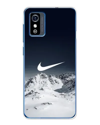 Чехол для ZTE Blade L9 с картинкой «Nike — зимние горы»