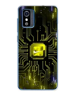 Чехол для ZTE Blade L9 с картинкой «Nike — золотая искра»