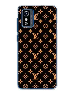 Чехол для ZTE Blade L9 с картинкой «Золотая монограмма LV»