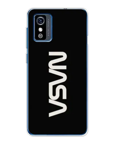 Чехол для ZTE Blade L9 с картинкой «NASA — вертикальный логотип»