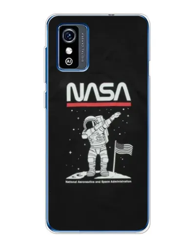 Чехол для ZTE Blade L9 с картинкой «NASA — шагаем по Луне»