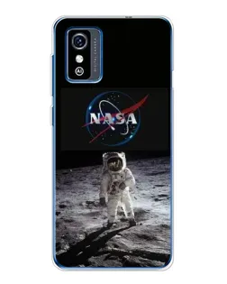 Чехол для ZTE Blade L9 с картинкой «Астронавт на Луне»