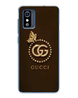 Чехол для ZTE Blade L9 с картинкой «Gucci — золотая бабочка»